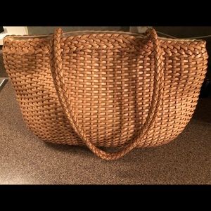 Falor Le Borse hand woven leather bag